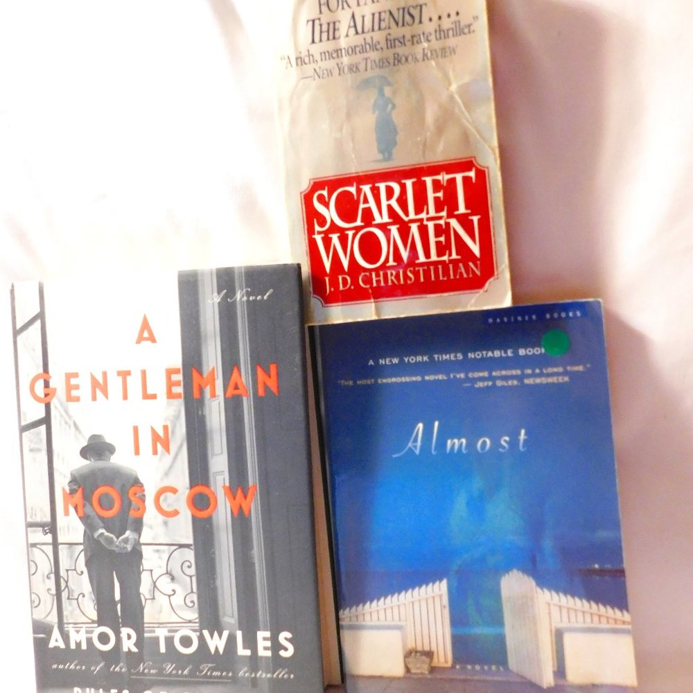 Three Books: A Gentleman in Moscow, Almost and Scarlet Women
